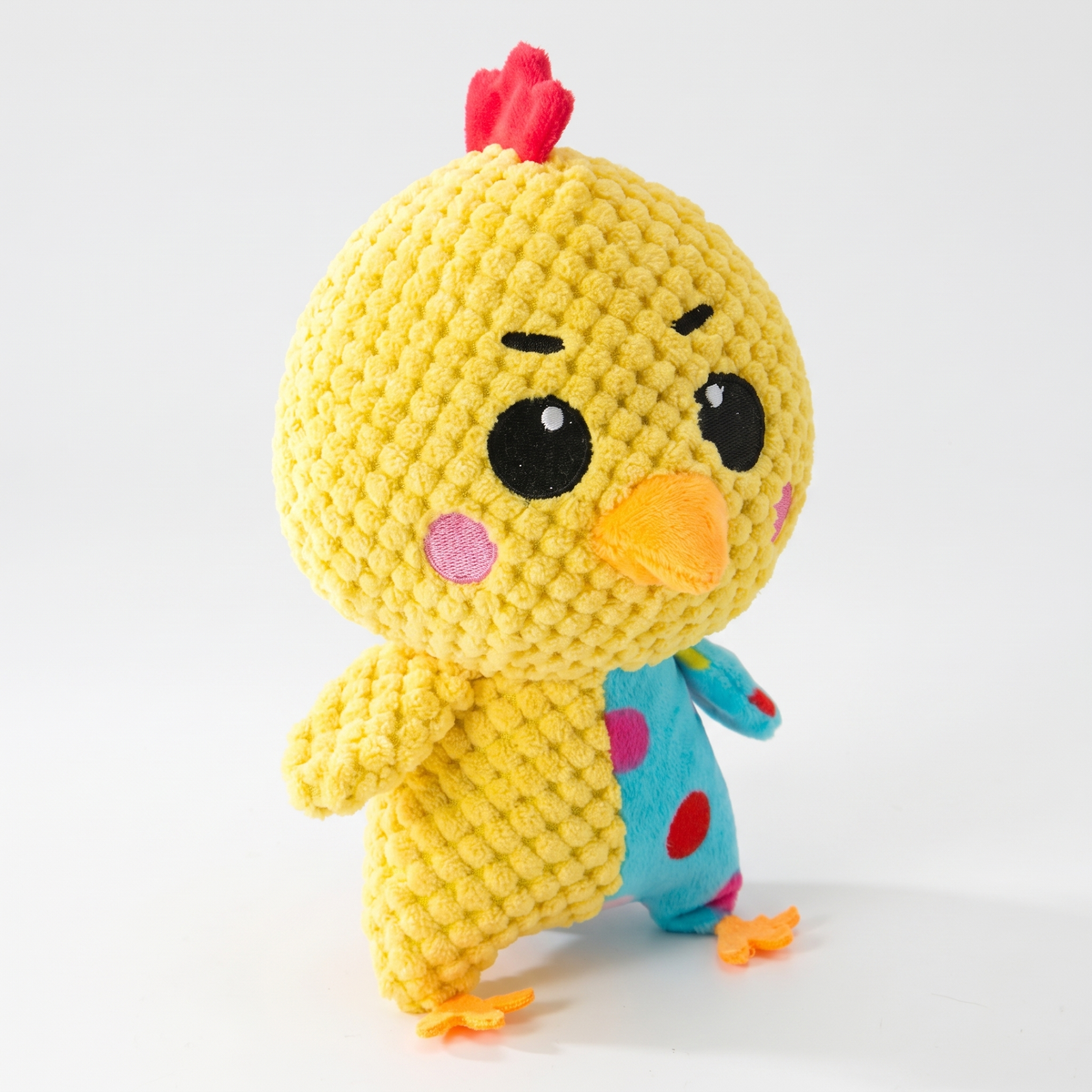Squeaky Plush Dog Toy for Small and Medium Dogs | 7 Patchwork Animals