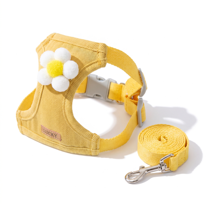 Cat Vest Harness and Leash Set | Flower, Star or Cloud, S to XL