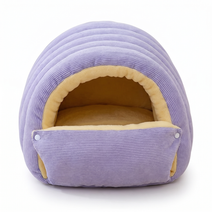 Cat Cave Bed, Tunnel Shape | Opens Flat, Removable Lining, S to L