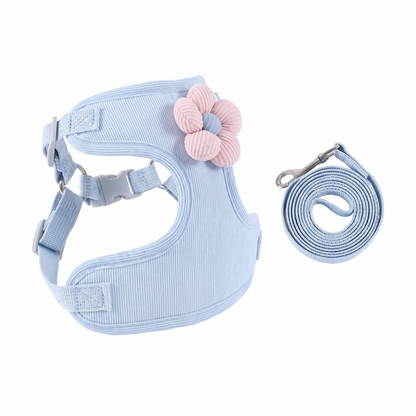 Cat Vest Harness and Leash Set | Flower, Star or Cloud, S to XL