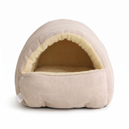 Cat Cave Bed, Tunnel Shape | Opens Flat, Removable Lining, S to L