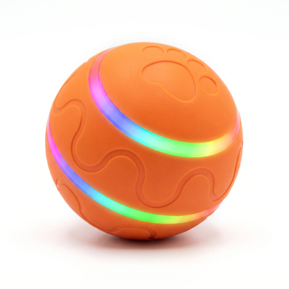 Self-Rolling Dog Ball with LED Lights | Interactive Toy, 3.1 in