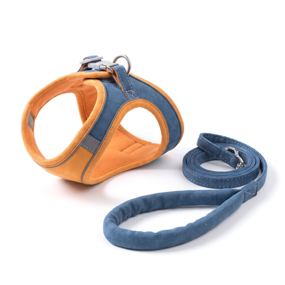Cat Harness and Leash Set, Two-Tone Vest | Reflective Strip | S to XL