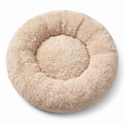 Donut Dog Bed with Raised Rim | Removable Washable Cover | S to XXL