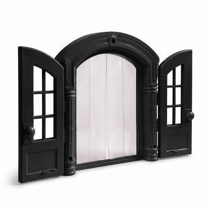 Cat Door for Doors and Walls | Arched Double Door Design | Lockable