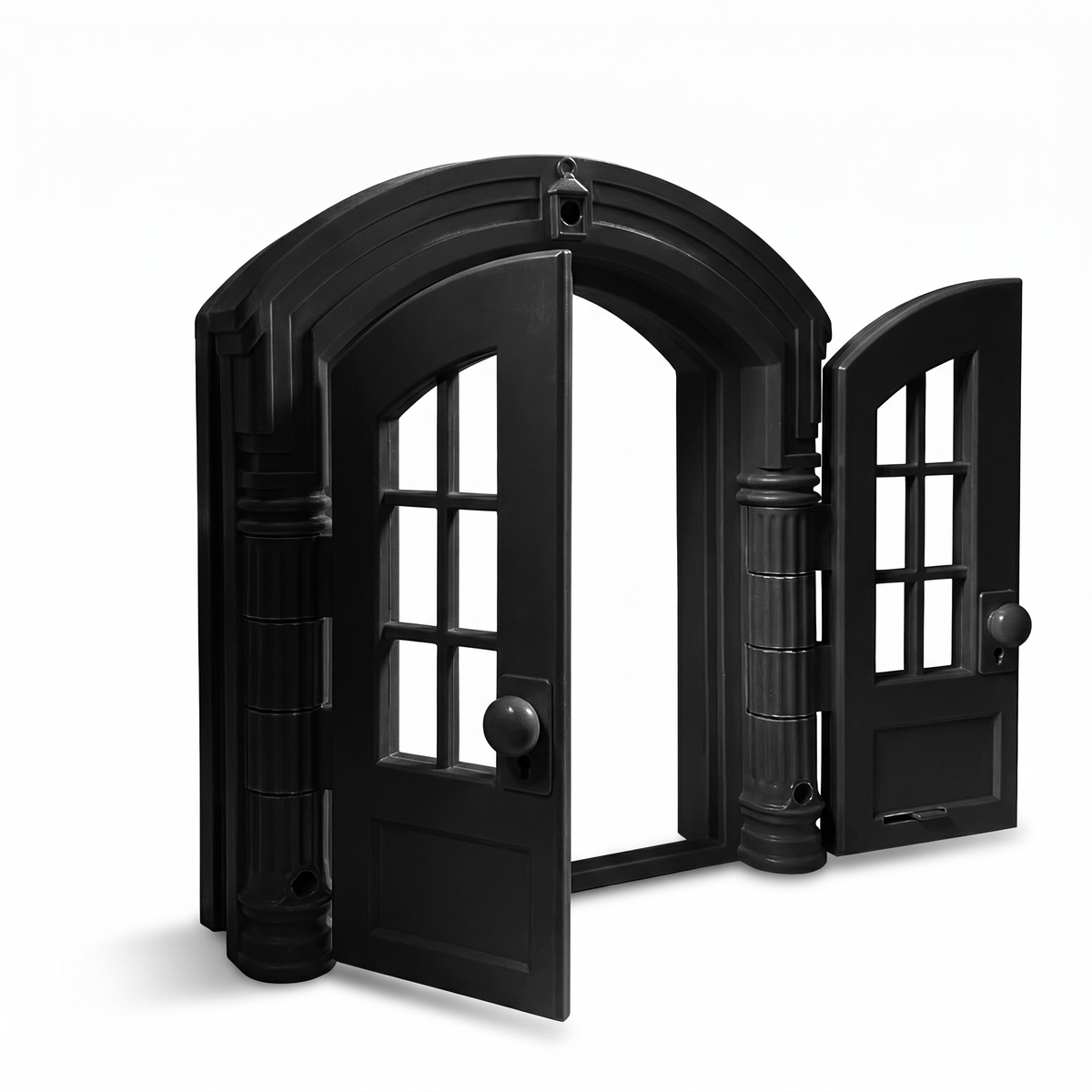 Cat Door for Doors and Walls | Arched Double Door Design | Lockable