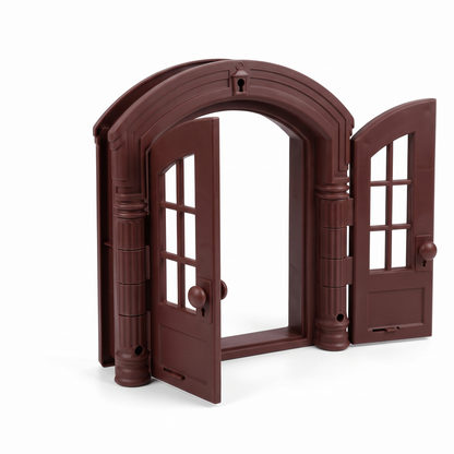 Cat Door for Doors and Walls | Arched Double Door Design | Lockable