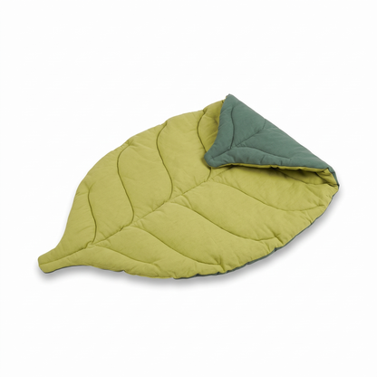 Leaf Cat Bed Mat, Reversible | Quilted and Washable | 3 Shapes
