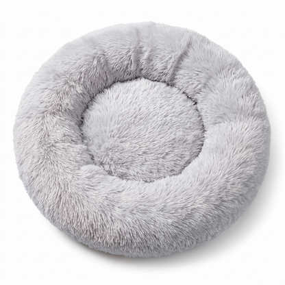 Donut Dog Bed with Raised Rim | Removable Washable Cover | S to XXL