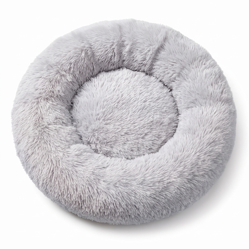 Donut Dog Bed with Raised Rim | Removable Washable Cover | S to XXL