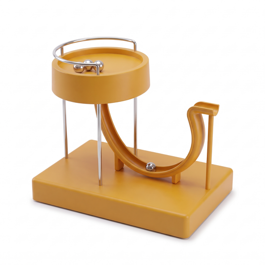 Cat Ball Track Toy | Marble Run with Rolling Balls | 5 in Tall