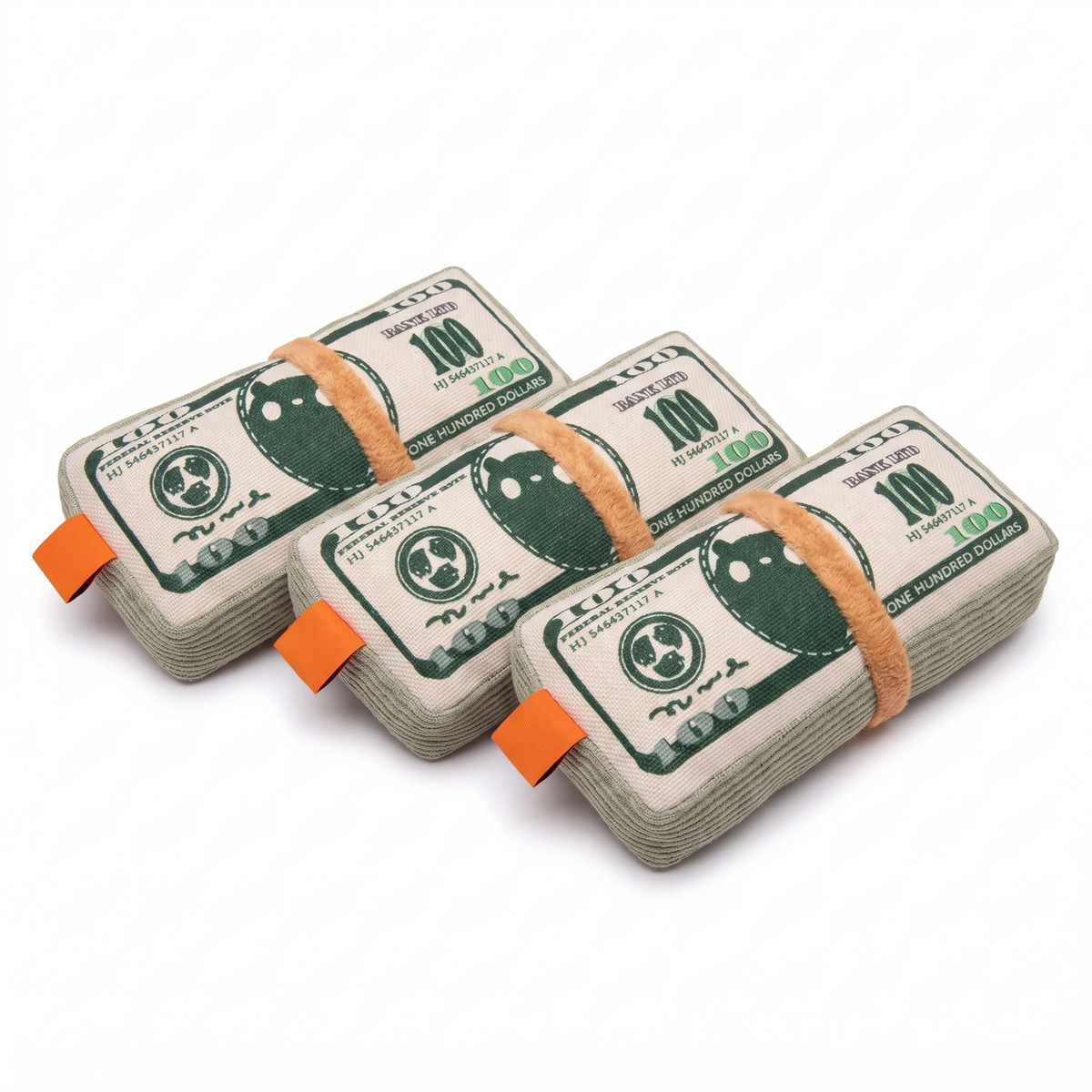 Catnip Cat Toy, Dollar Bill Pillow | Crinkle Paper | Box and Bed Options