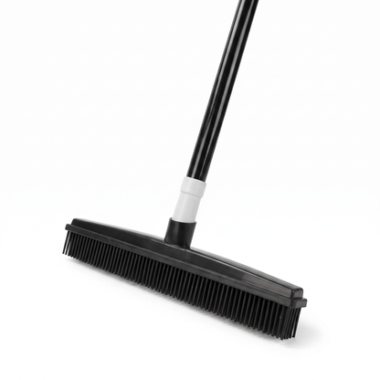 Pet Hair Removal Broom | Silicone Bristles for Carpet and Floors