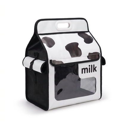 Cat Carrier Backpack, Milk Carton Design | Clear Front Panel, Backpack or Tote