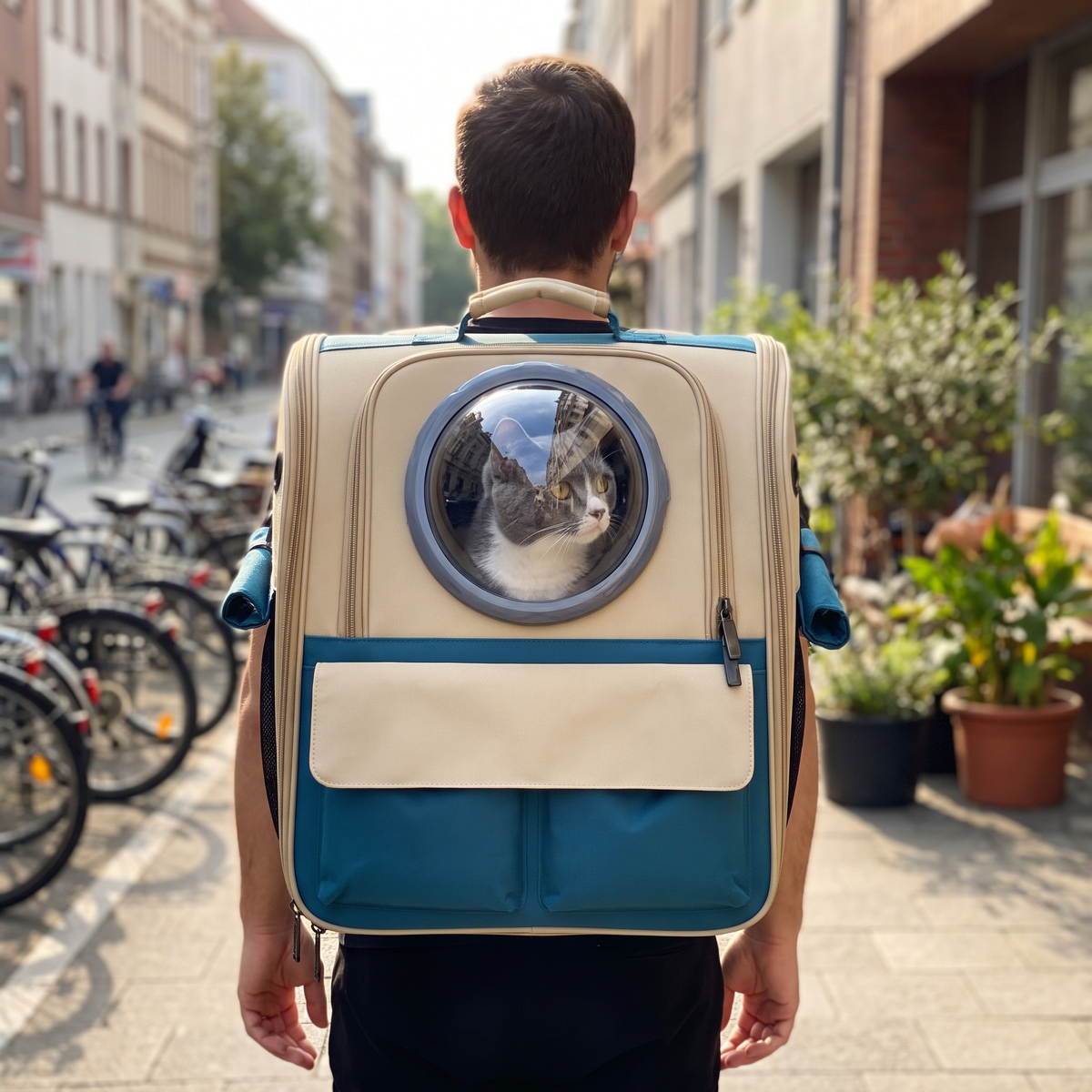 Cat Backpack Carrier with Bubble Window | Expandable Option, 8 Colors