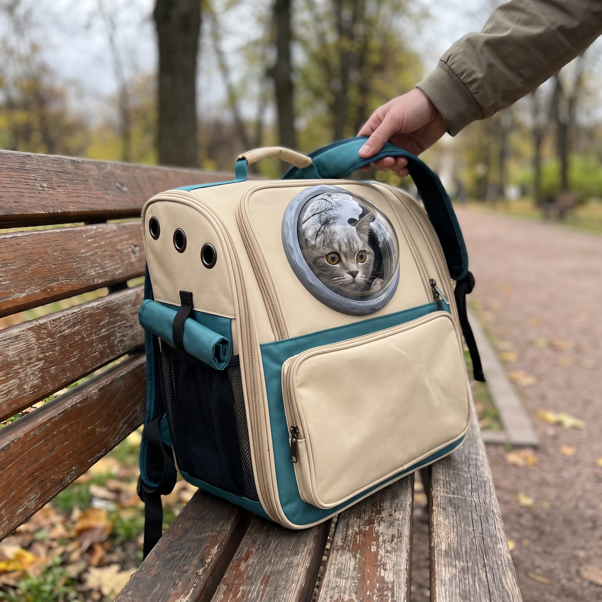 Cat Backpack Carrier with Bubble Window | Expandable Option, 8 Colors