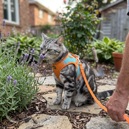Cat Harness and Leash Set | Vest Style for Outdoor Walks, XS to L