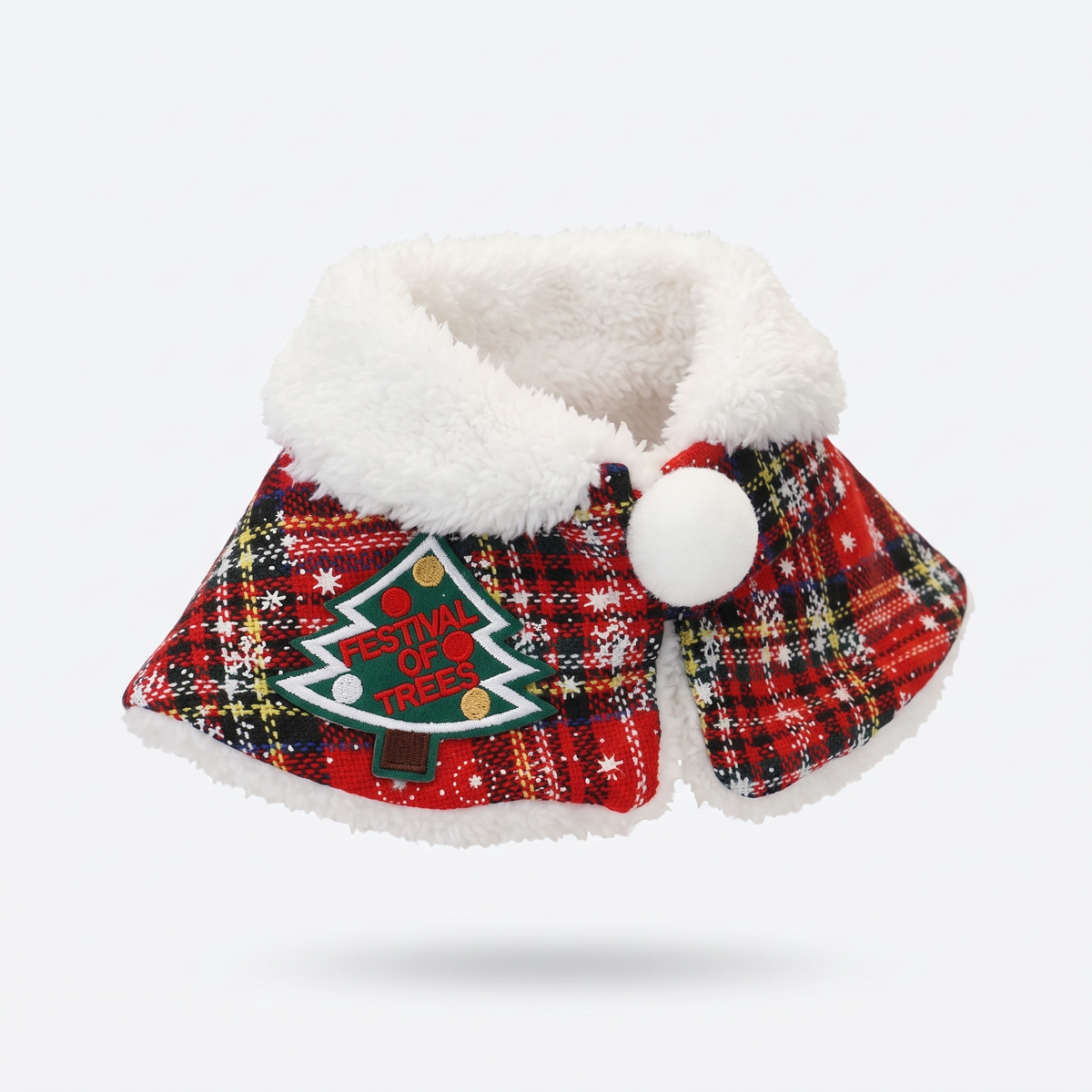 Christmas Cat Cape Costume | Hooded or Collar Style, Plaid, XS to L