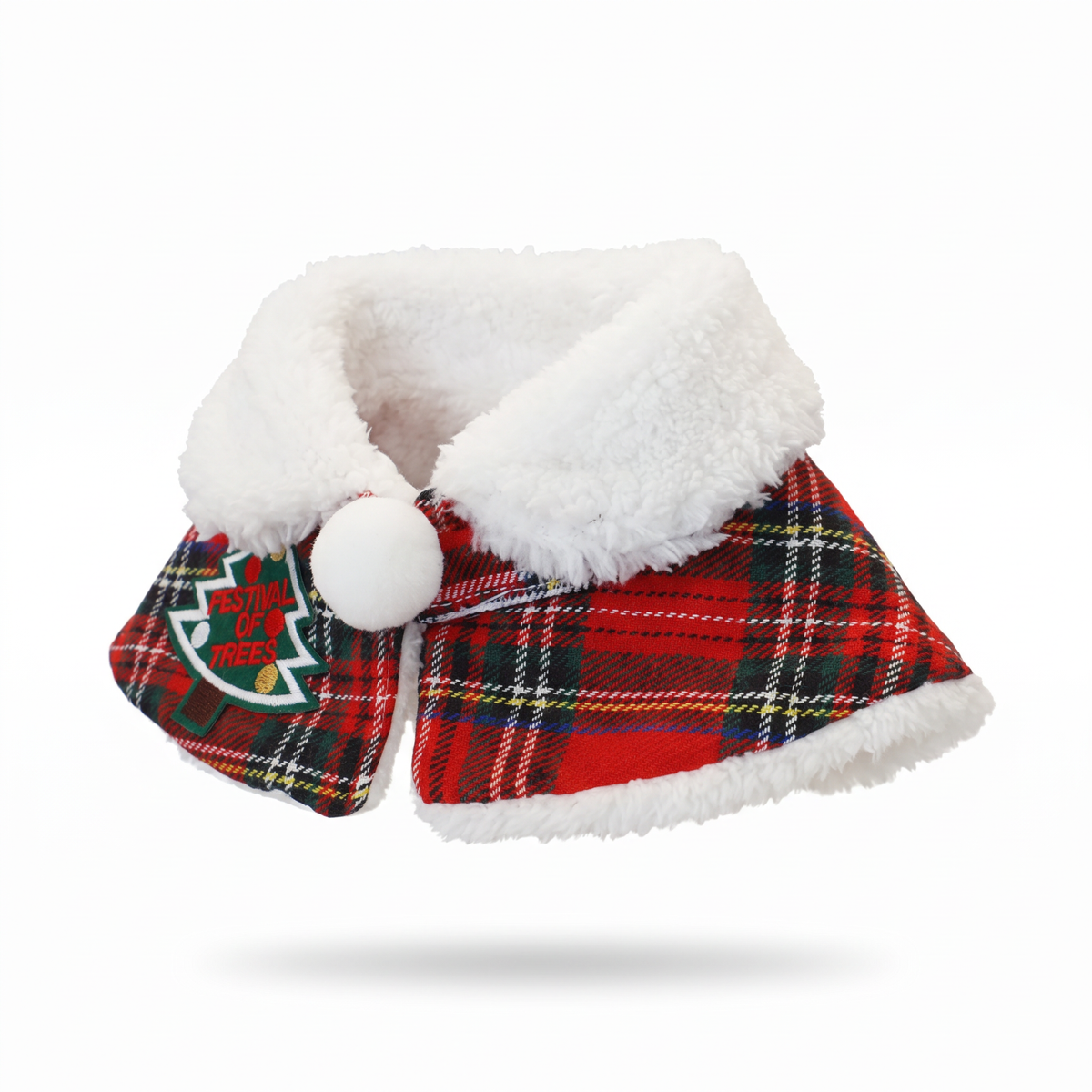 Christmas Cat Cape Costume | Hooded or Collar Style, Plaid, XS to L