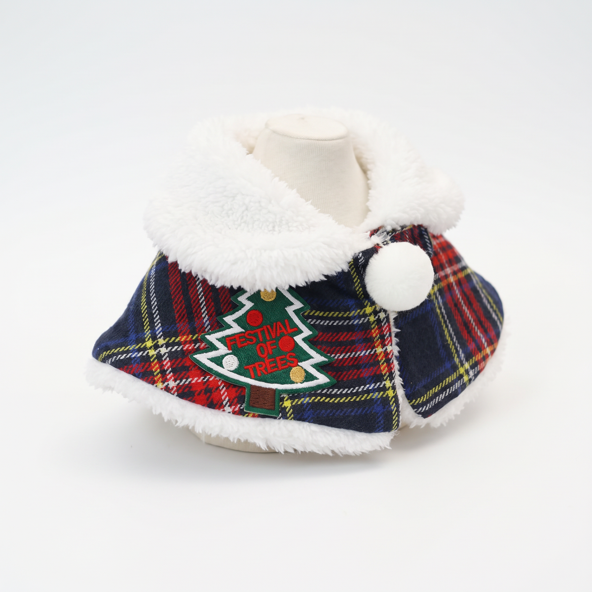 Christmas Cat Cape Costume | Hooded or Collar Style, Plaid, XS to L