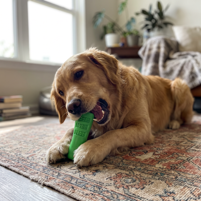 Crocodile Chew Toy for Dogs | Squeaky, Bristled Rubber, for Tough Chewers