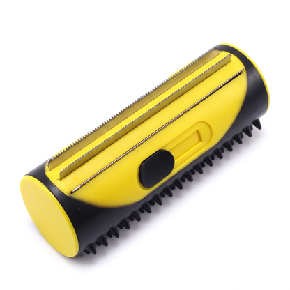 Deshedding Brush for Dogs and Cats | Steel Blade, Rubber Bath Side