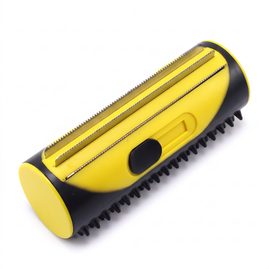 Deshedding Brush for Dogs and Cats | Steel Blade, Rubber Bath Side