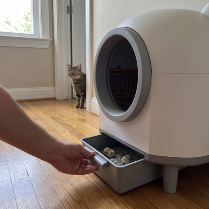 Automatic Self-Cleaning Cat Litter Box | App Control, Cats 3 to 33 lb