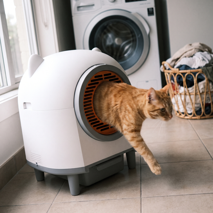 Automatic Self-Cleaning Cat Litter Box | App Control, Cats 3 to 33 lb