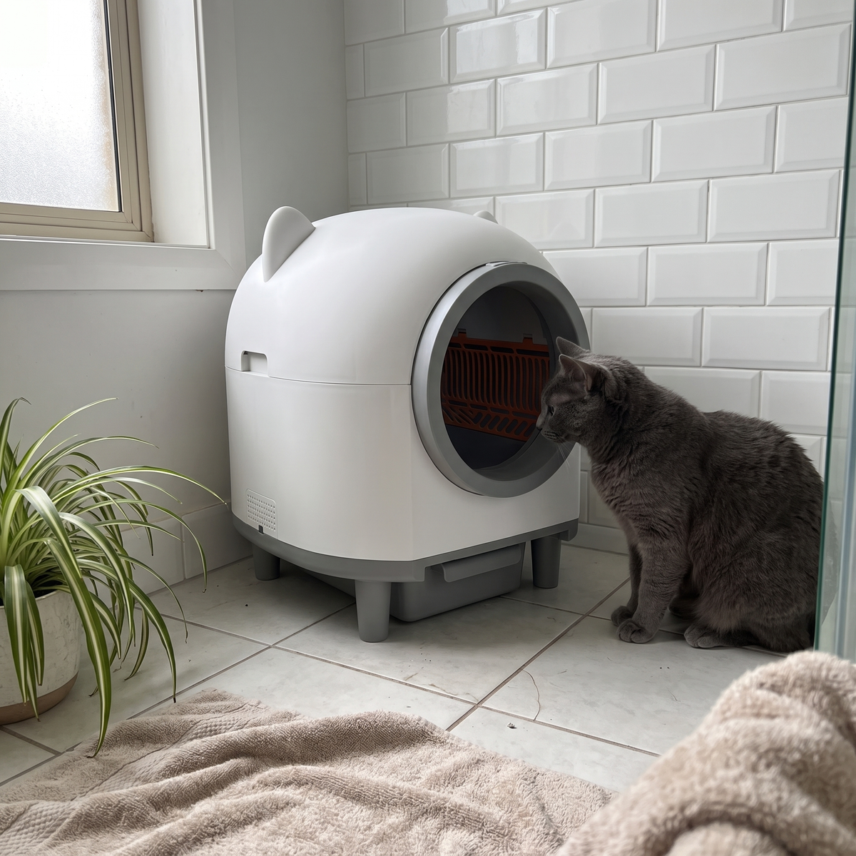 Automatic Self-Cleaning Cat Litter Box | App Control, Cats 3 to 33 lb