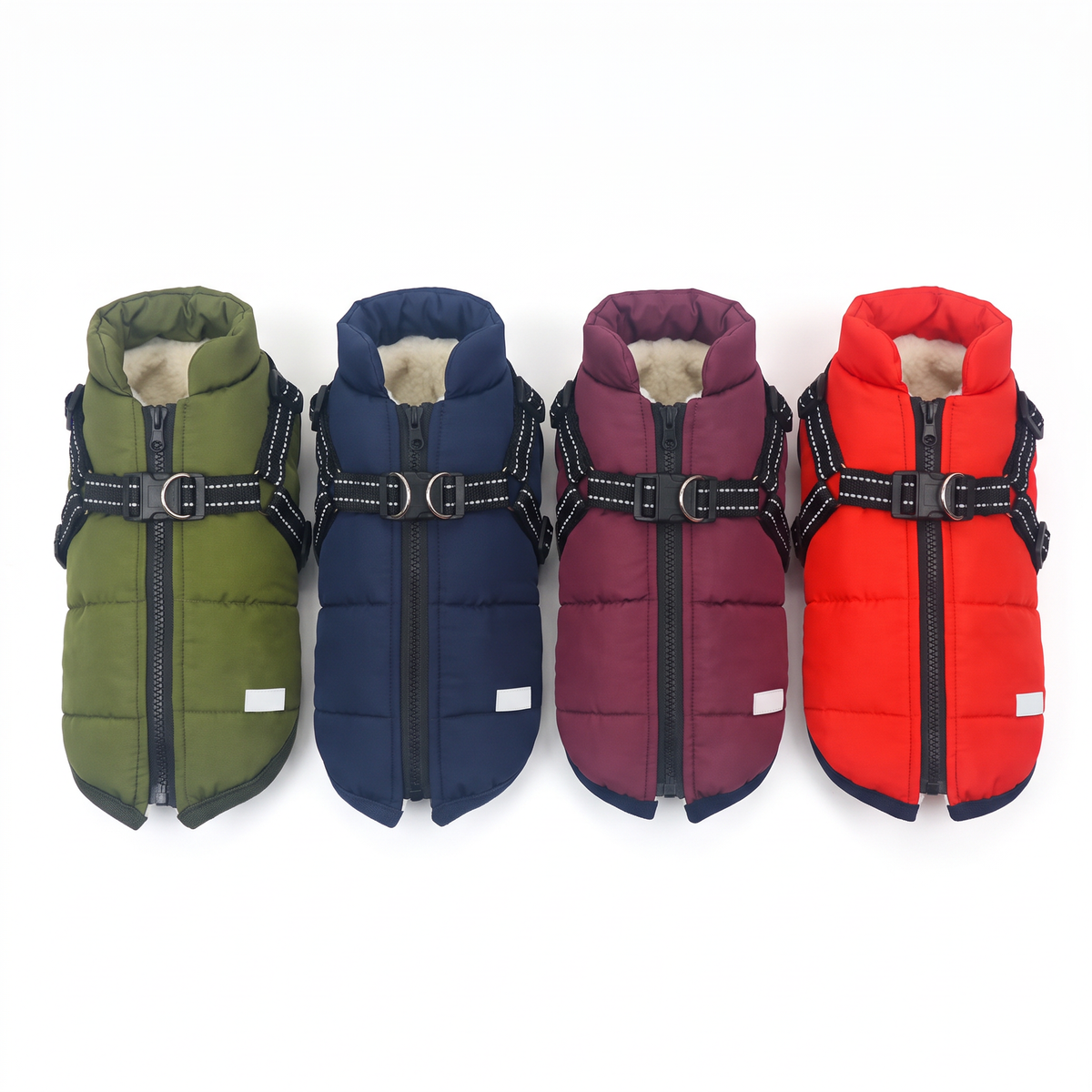 Waterproof Dog Coat with Fleece Lining | Windproof, XS to 4XL