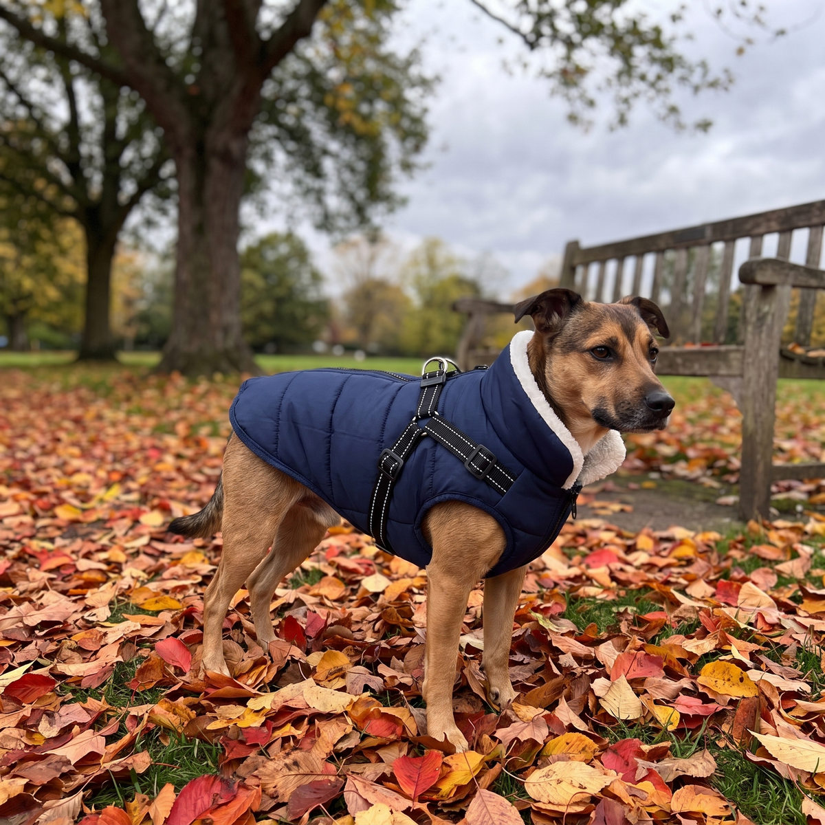 Waterproof Dog Coat with Fleece Lining | Windproof, XS to 4XL