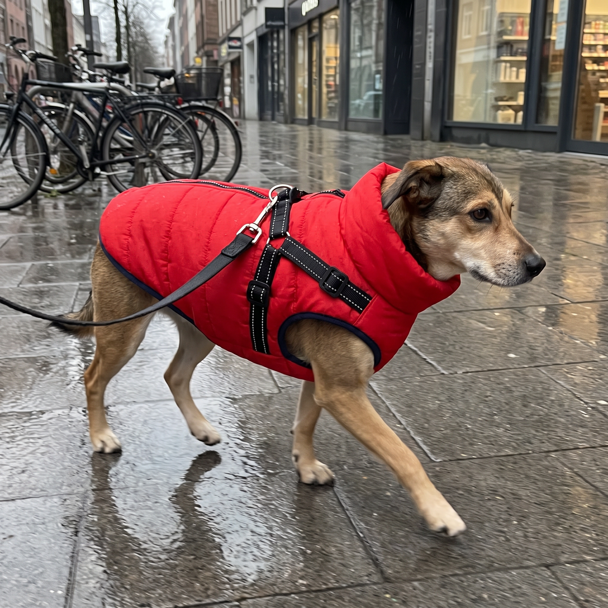 Waterproof Dog Coat with Fleece Lining | Windproof, XS to 4XL