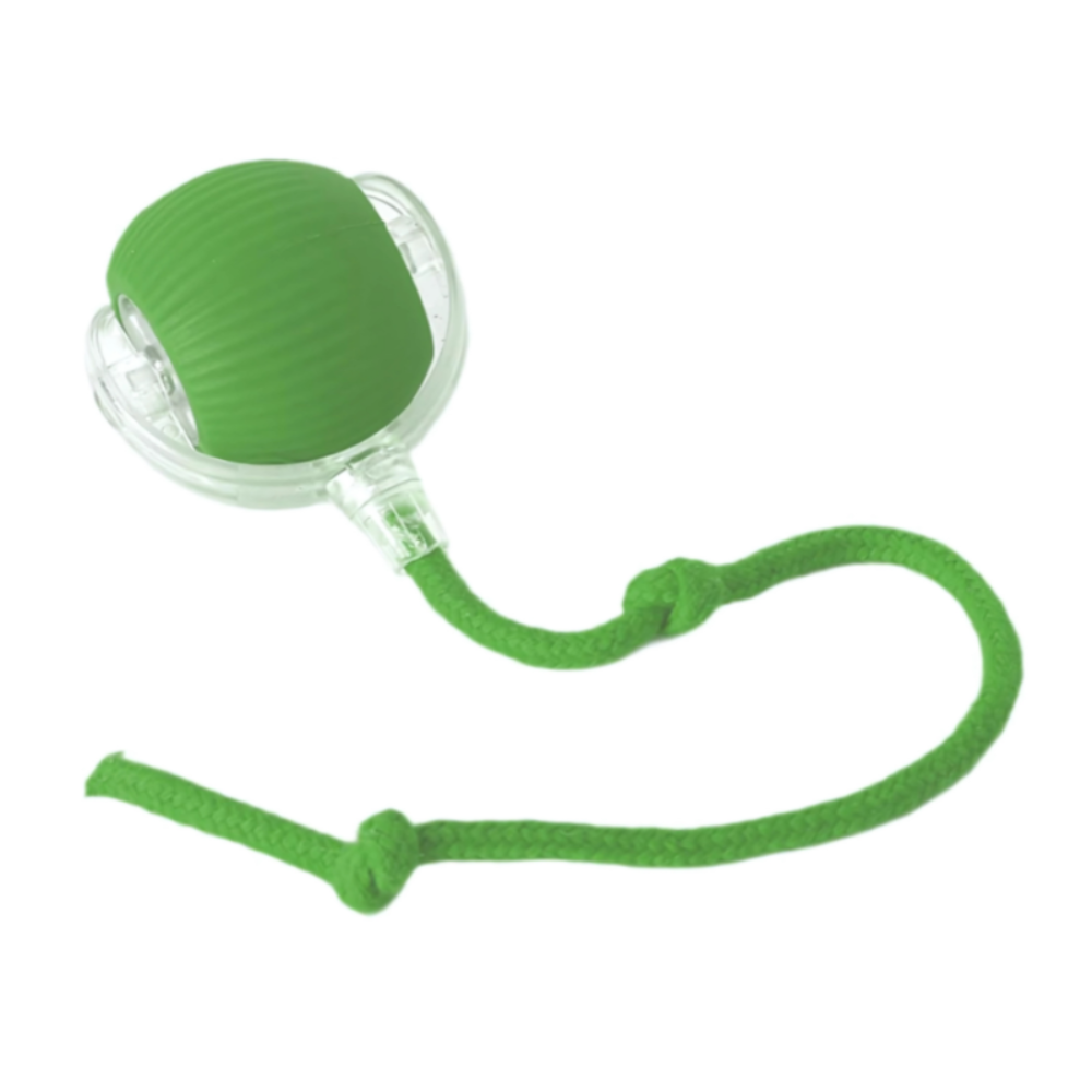 Moving Dog Ball with Rope Tail | Rechargeable, 2.3 in, 3 Colors