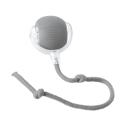 Moving Dog Ball with Rope Tail | Rechargeable, 2.3 in, 3 Colors