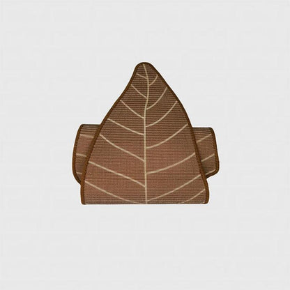Leaf Cat Scratcher Lounger | Sisal Leaf on Wooden Base, 31.7 in Tall