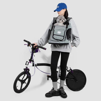 Hiking Cat Backpack Carrier | Wear Front or Back, Mesh Sides, up to 15 lb
