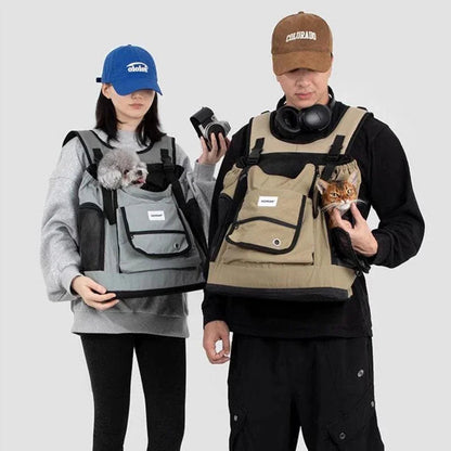 Hiking Cat Backpack Carrier | Wear Front or Back, Mesh Sides, up to 15 lb