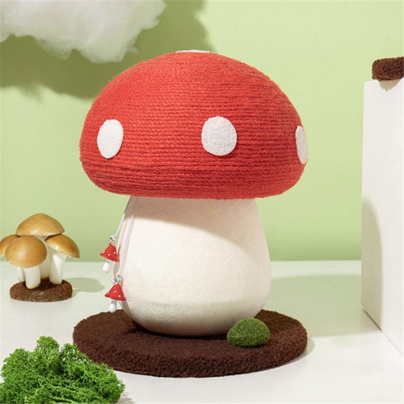 Mushroom Cat Scratching Post, Sisal | 5 Styles, 11.8 to 19.7 in Tall