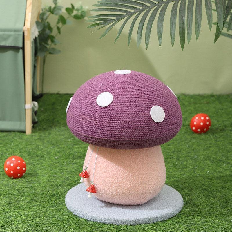 Mushroom Cat Scratching Post, Sisal | 5 Styles, 11.8 to 19.7 in Tall