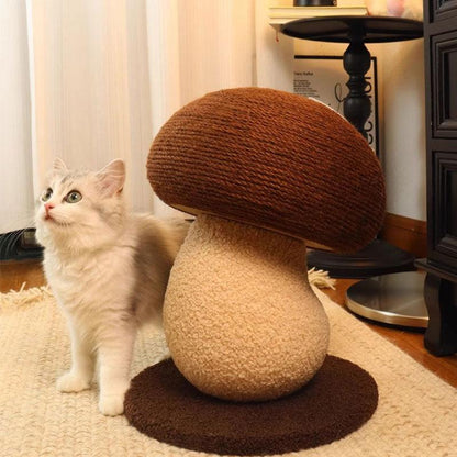 Mushroom Cat Scratching Post, Sisal | 5 Styles, 11.8 to 19.7 in Tall