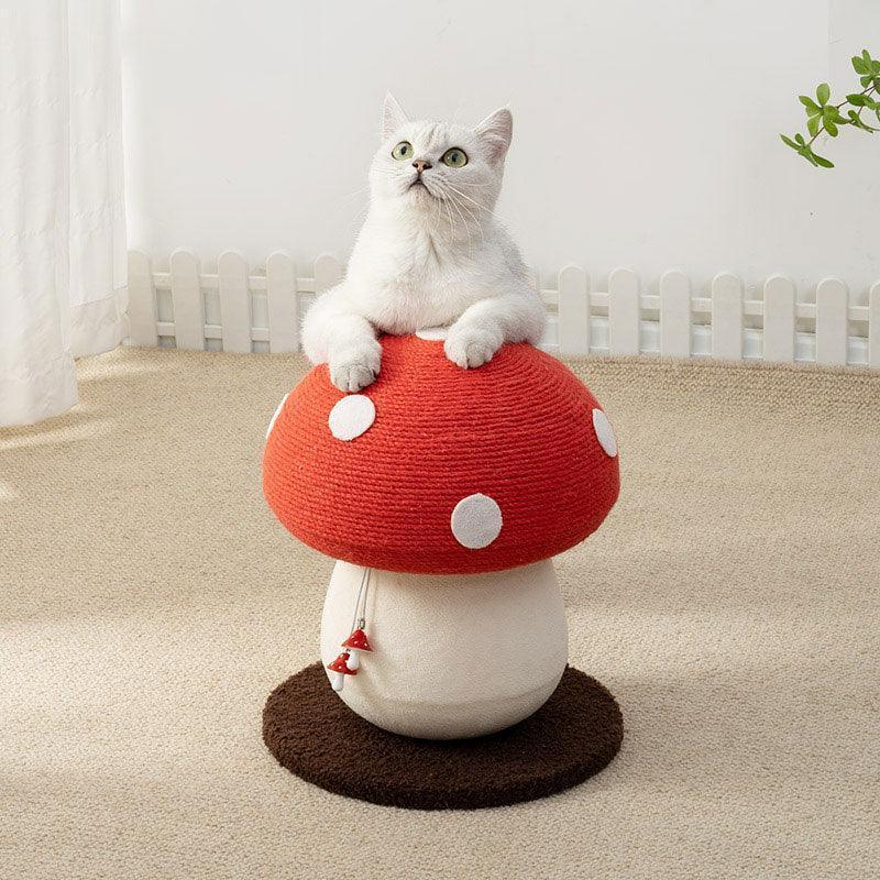 Mushroom Cat Scratching Post, Sisal | 5 Styles, 11.8 to 19.7 in Tall