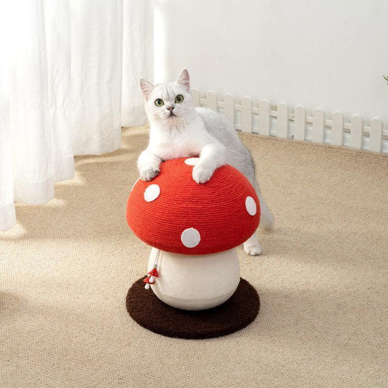 Mushroom Cat Scratching Post, Sisal | 5 Styles, 11.8 to 19.7 in Tall