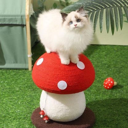 Mushroom Cat Scratching Post, Sisal | 5 Styles, 11.8 to 19.7 in Tall