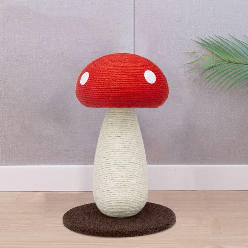 Mushroom Cat Scratching Post, Sisal | 5 Styles, 11.8 to 19.7 in Tall