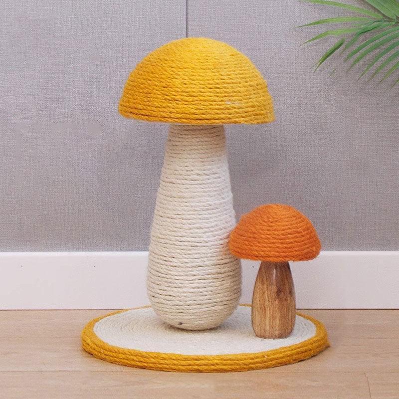 Mushroom Cat Scratching Post, Sisal | 5 Styles, 11.8 to 19.7 in Tall