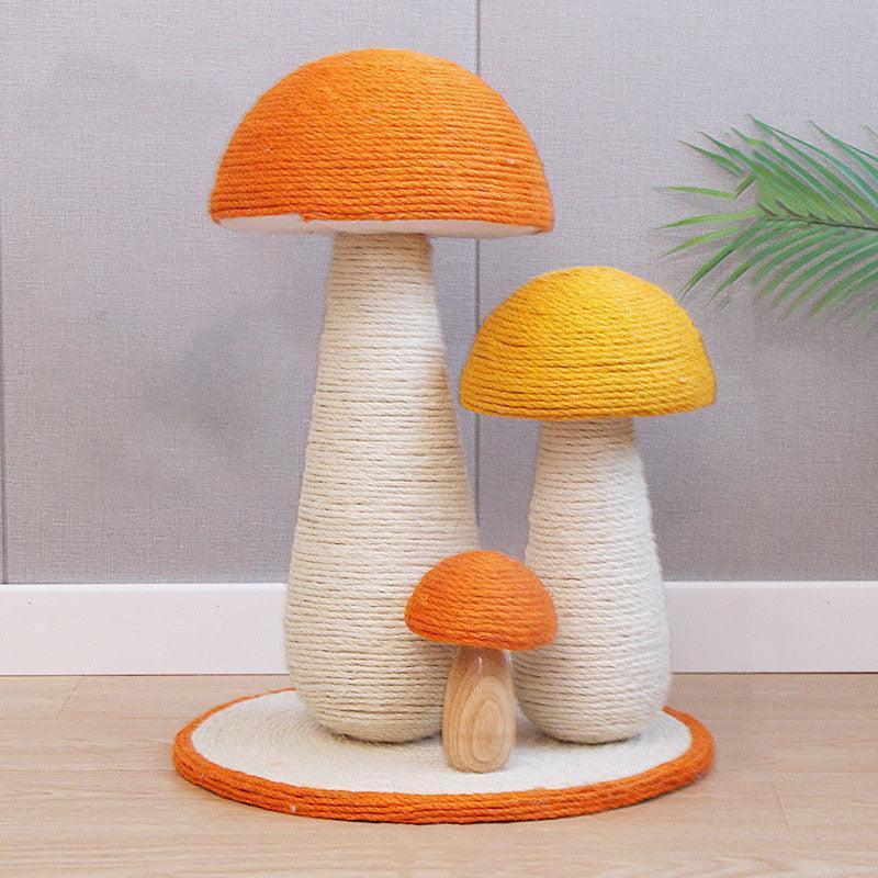 Mushroom Cat Scratching Post, Sisal | 5 Styles, 11.8 to 19.7 in Tall