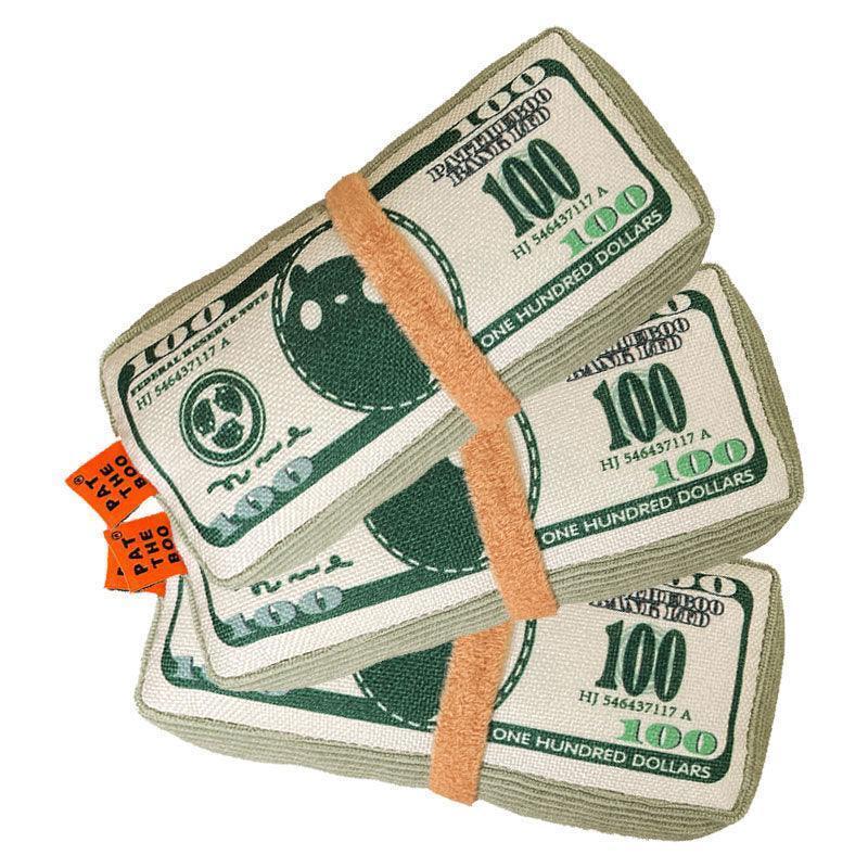 Catnip Cat Toy, Dollar Bill Pillow | Crinkle Paper | Box and Bed Options