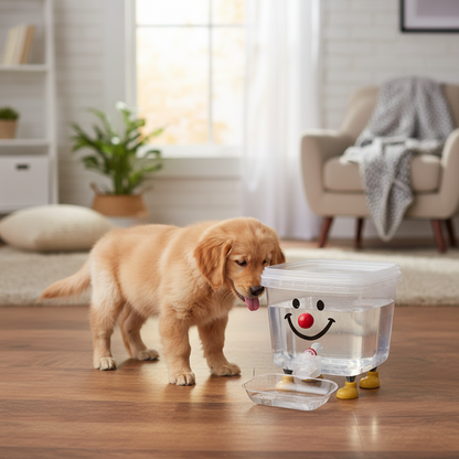 Gravity Pet Water Dispenser | Smiley Face Tank | 0.8 or 1.3 Gallon