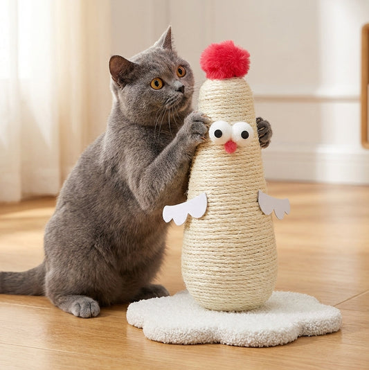 sisal-cat-scratching-post-chicken-shape-small-large